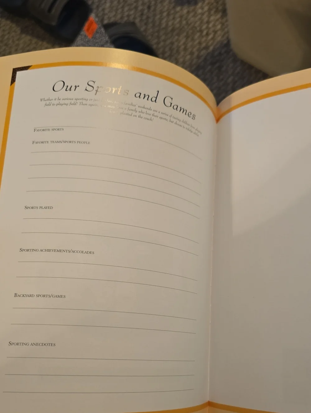Our Family Tree and Album - Brown and Gold Keepsake Book